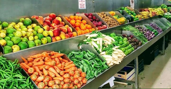 Fresh vegetables basket